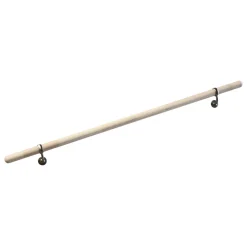 Durabil Handlaufset Fichte 2 Kugelringhalter und 2 Endkappen