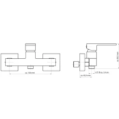 Duscharmatur Tokyo II chrom