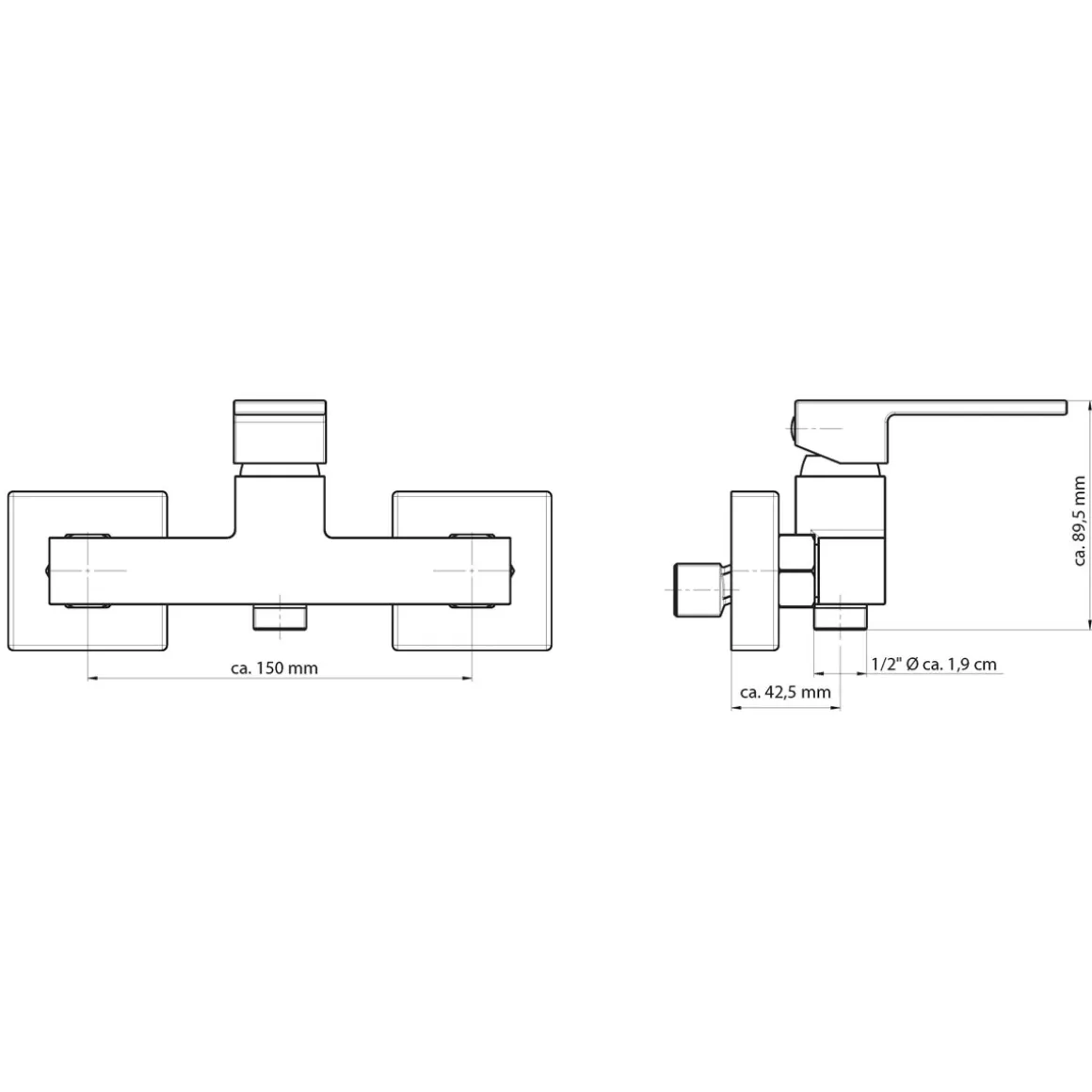 Duscharmatur Tokyo II chrom
