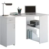 Eckschreibtisch Linzia weiß/weiß