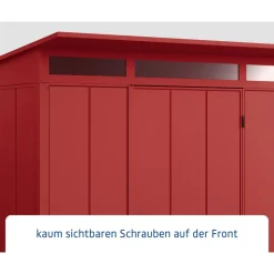 EcoStar Gerätehaus Elegant-PTyp 2RAL3004 1 flg