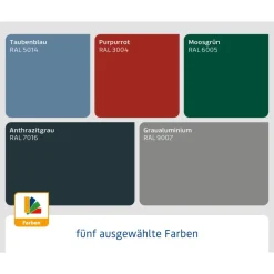 EcoStar Gerätehaus Elegant-STyp 3RAL5014 2 flg