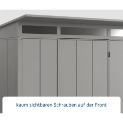EcoStar Gerätehaus Elegant-PTyp 2RAL9007 1 flg