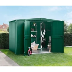 EcoStar Gerätehaus Elegant-STyp 3RAL6005 2 flg