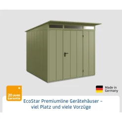 EcoStar Gerätehaus Elegant-PTyp 2RAL6013 1 flg