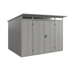 EcoStar Gerätehaus Elegant-PTyp 3RAL9007 2 flg