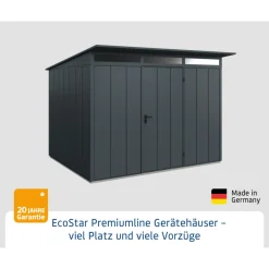 EcoStar Gerätehaus Elegant-PTyp 3RAL7016 1 flg