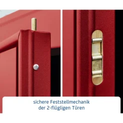 EcoStar Gerätehaus Trend-PTyp 3RAL3004 2 flg