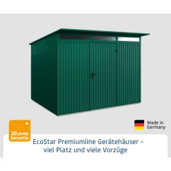 EcoStar Gerätehaus Trend-PTyp 3RAL6005 1 flg