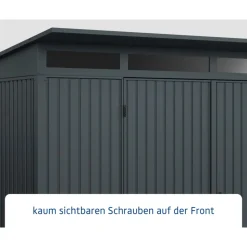 EcoStar Gerätehaus Trend-PTyp 3RAL7016 2 flg