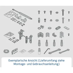 EcoStar Gerätehaus Trend-PTyp 1RAL9007 1 flg