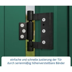 EcoStar Gerätehaus Trend-STyp 2RAL6005 2 flg