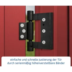 EcoStar Gerätehaus Trend-STyp 2RAL3004 2 flg