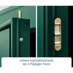 EcoStar Gerätehaus Trend-STyp 3RAL6005 2 flg