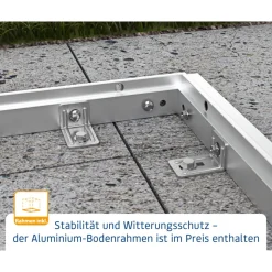 EcoStar Gerätehaus Trend-STyp 2RAL9007 1 flg