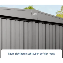 EcoStar Gerätehaus Trend-STyp 2RAL9007 2 flg