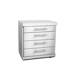 Edelstahl-Erweiterungsmodul mit 4 Schubladen