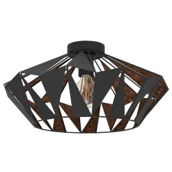 Eglo LED Deckenleuchte Carlton 6 schwarz/kupfer