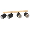 Eglo LED Deckenspot Batallas 4-flammig schwarz
