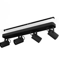 Eglo LED Deckenspot Sorego 4-flammig schwarz