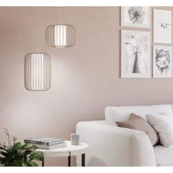 Eglo LED Pendelleuchte Terrarosa sandfarben/weiss