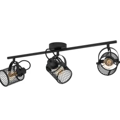 Eglo LED Spot Dellow 3-flammig schwarz/messing