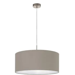 Eglo Hängeleuchte Pasteri nickel/taupe 53 cm