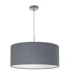 Eglo Hängeleuchte Pasteri nickel/grau 53 cm