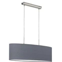 Eglo Hängeleuchte Pasteri nickel/grau 75 cm