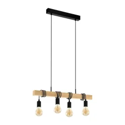 Eglo Hängeleuchte Townshend schwarz