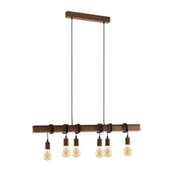 Eglo Hängeleuchte Townshend 6er braun