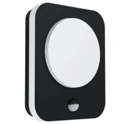 Eglo LED-Außenwandleuchte Madriz mit Sensor schwarz-weiß