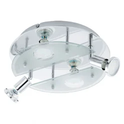 Eglo LED-Deckenleuchte Cabo 1 4-flammig Durchmesser 29 x 10 cm chrom