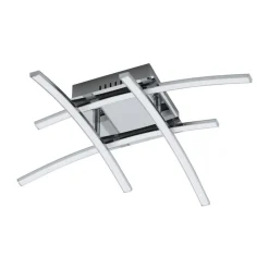 Eglo LED-Deckenleuchte Nevado chrom/weiß