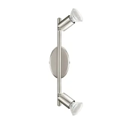 Eglo LED-Spotserie Buzz 2 Spots silber