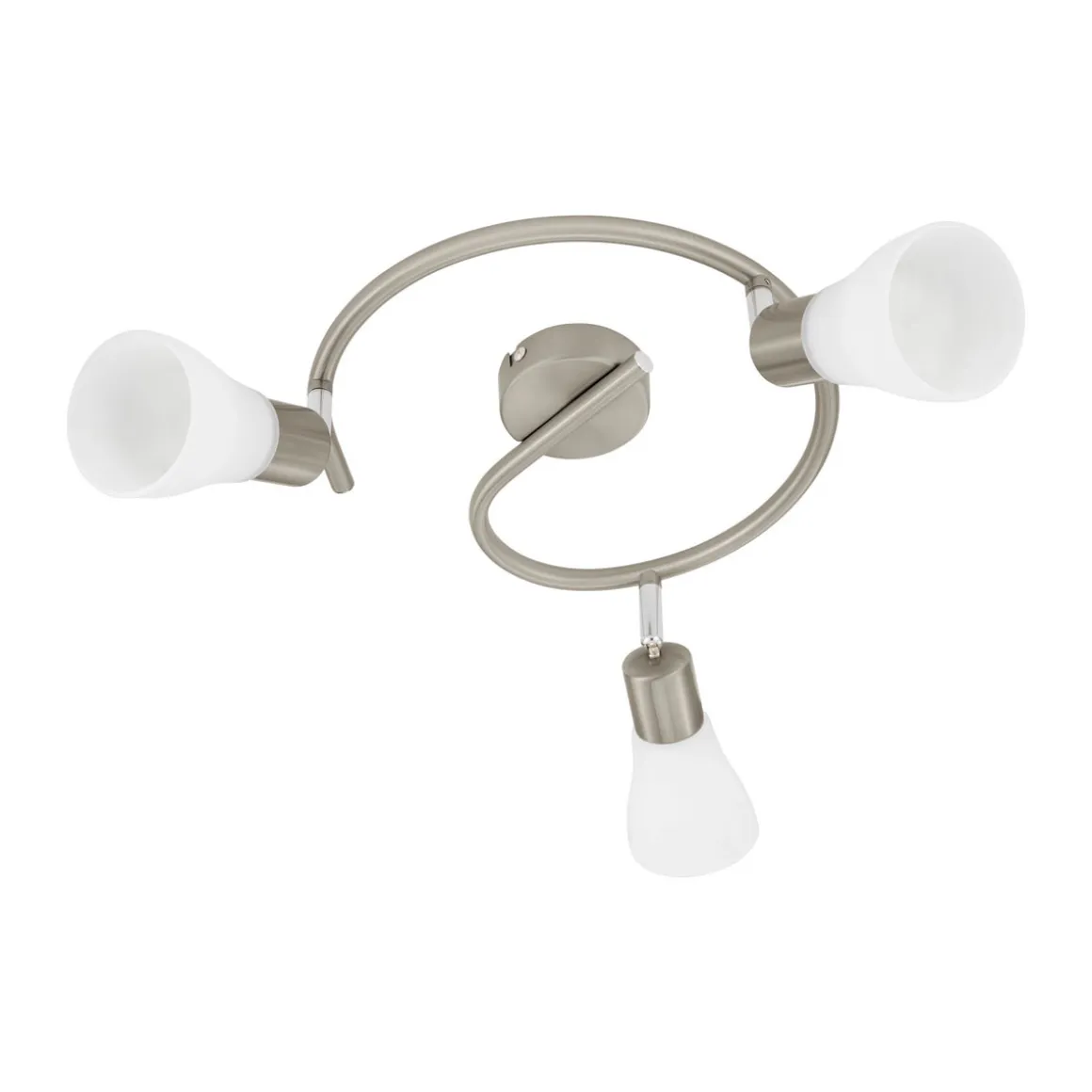 Eglo Spot Enea 3 G-Form silber-matt-weiß