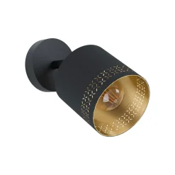 Eglo Wandleuchte Esteperra schwarz-gold