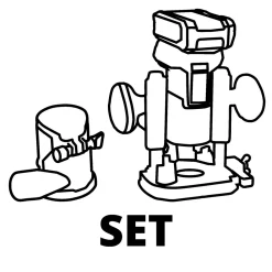 Einhell Akku-Oberfräse /-Kantenfräse TP-RO 18 Set Li BL - Solo