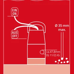 Einhell Schmutzwasserpumpe GC-DP 7035 LL