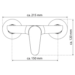Eisl Duscharmatur Claudio,chrom,Kartusche