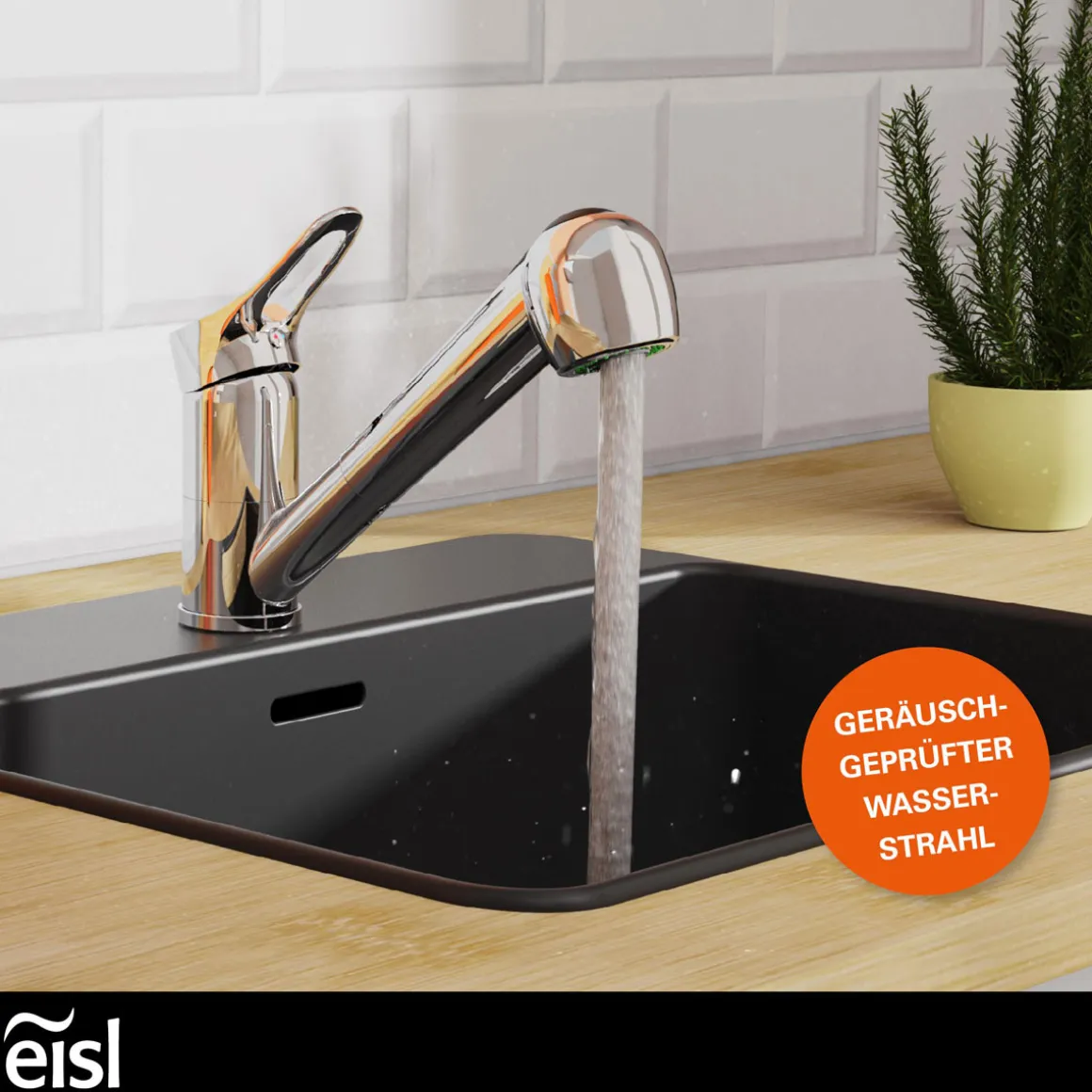 Eisl Spültischarmatur „Verona“ chrom mit Geschirrbrause