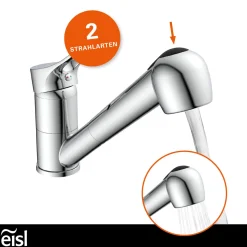 Eisl Spültischarmatur „Verona“ chrom mit Geschirrbrause