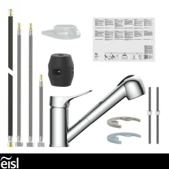 Eisl Spültischarmatur „Verona“ chrom mit Geschirrbrause