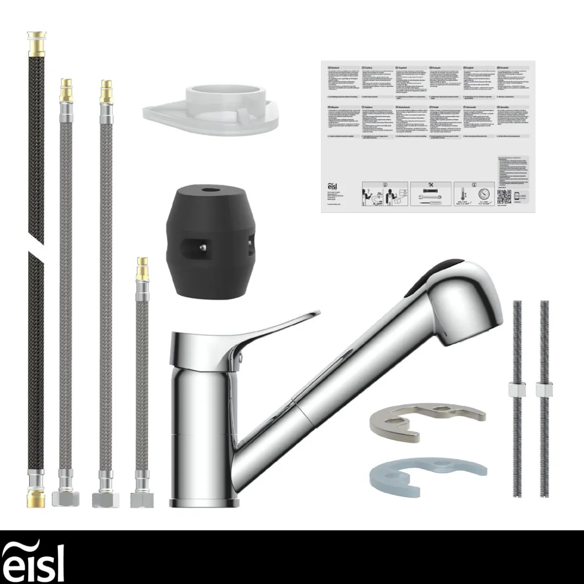 Eisl Spültischarmatur „Verona“ chrom mit Geschirrbrause