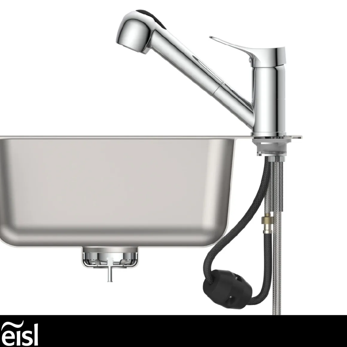 Eisl Spültischarmatur „Verona“ chrom mit Geschirrbrause