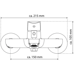 Eisl Wannenarmatur Claudio,chrom,Kartusche