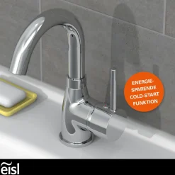 Eisl Waschtischarmatur „Futura“ chrom mit Cold-Start-Funktion