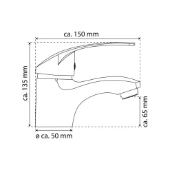 Eisl WT-Armatur Rimini,chrom,Kartusche mit