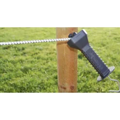 Elektrozauntür E-line schwarz 4,5-9 m Dehnbarkeit