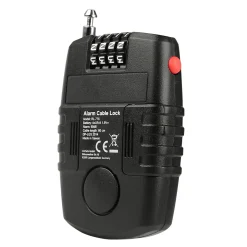 EM2GO 4-Stelliges Kombinations-Kabelschloss mit Alarm, für E-Scooter und Fahrrad